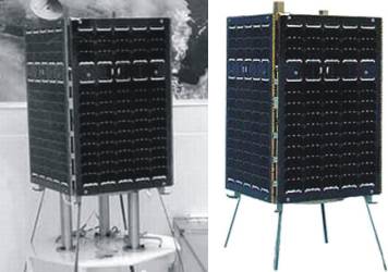 Photographs of Iran's Mesbah satellite, courtesy of b14643.de