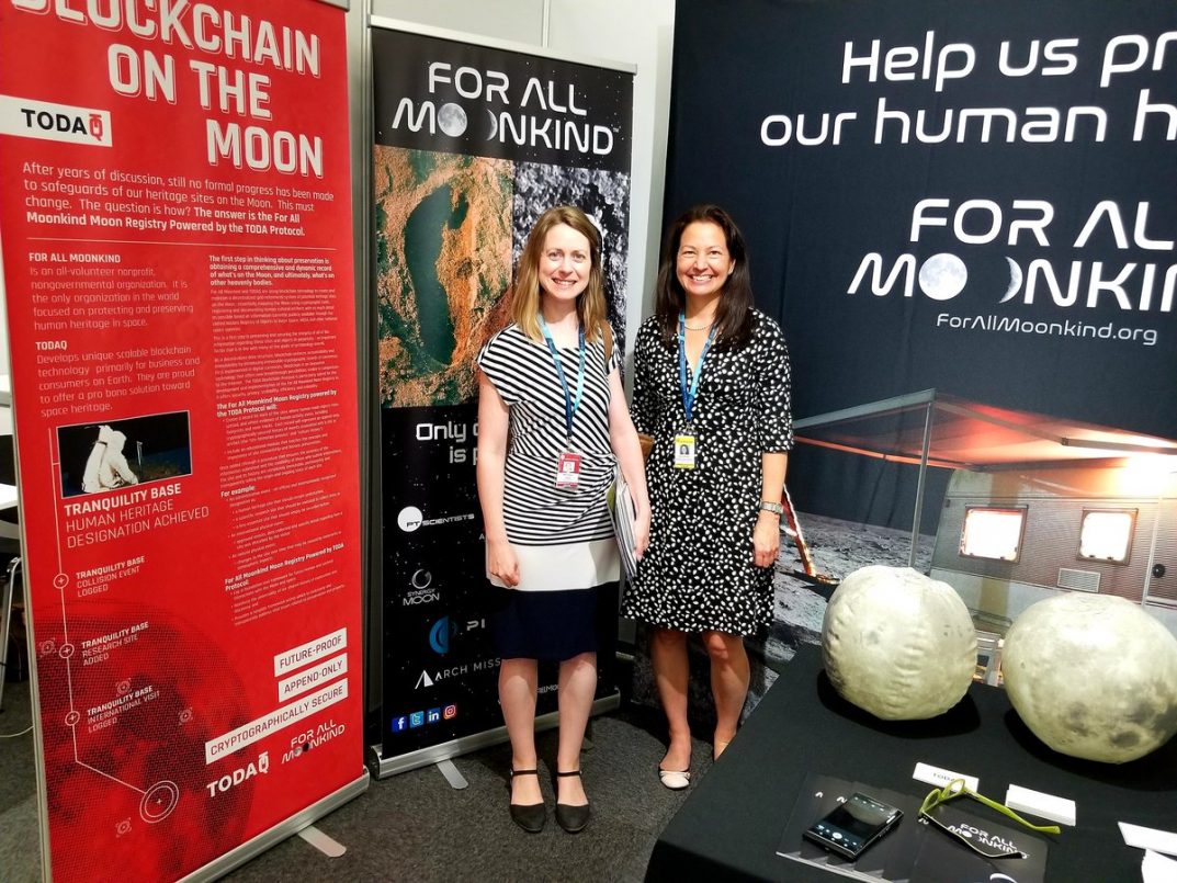Photo: Jessica West, left, poses with Michelle Hanlon of For All Moonkind.