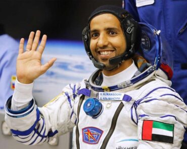 Emirati astronaut Hazza Al Mansoori. Photograph courtesy of Gulf News/Agencies.