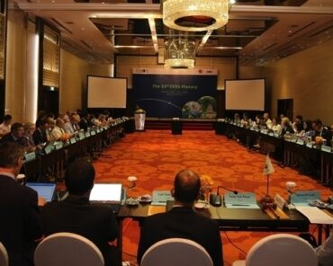 The opening of the 33rd plenary of the Committee on Earth Observation Satellites (CEOS) in Hanoi on 15 October 2019.