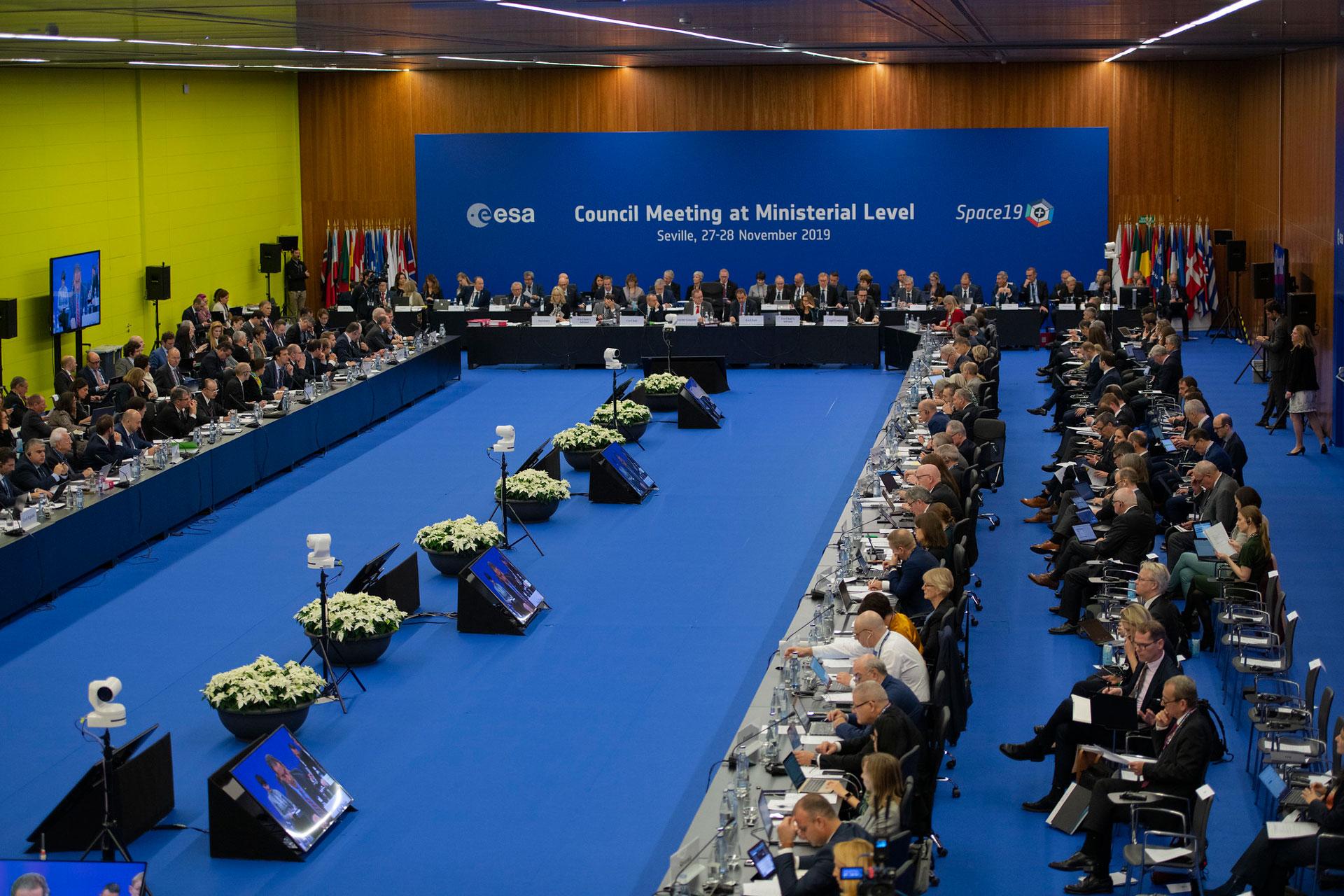 2019 ESA Council Meeting at Ministerial Level in Seville, Credit: ESA – S. Corvaja