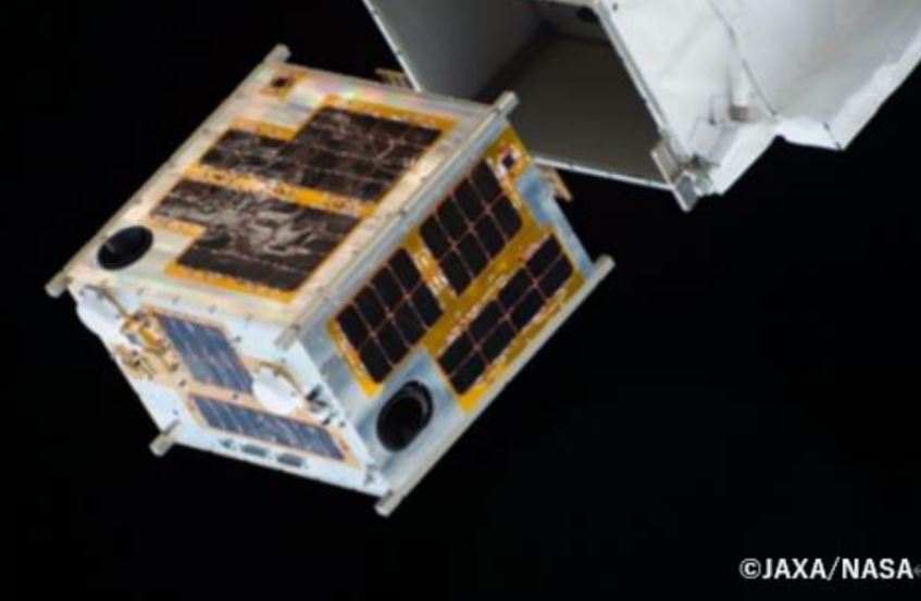 The DIWATA1, which Hokkaido University and Tohoku University developed for the Republic of the Philippines