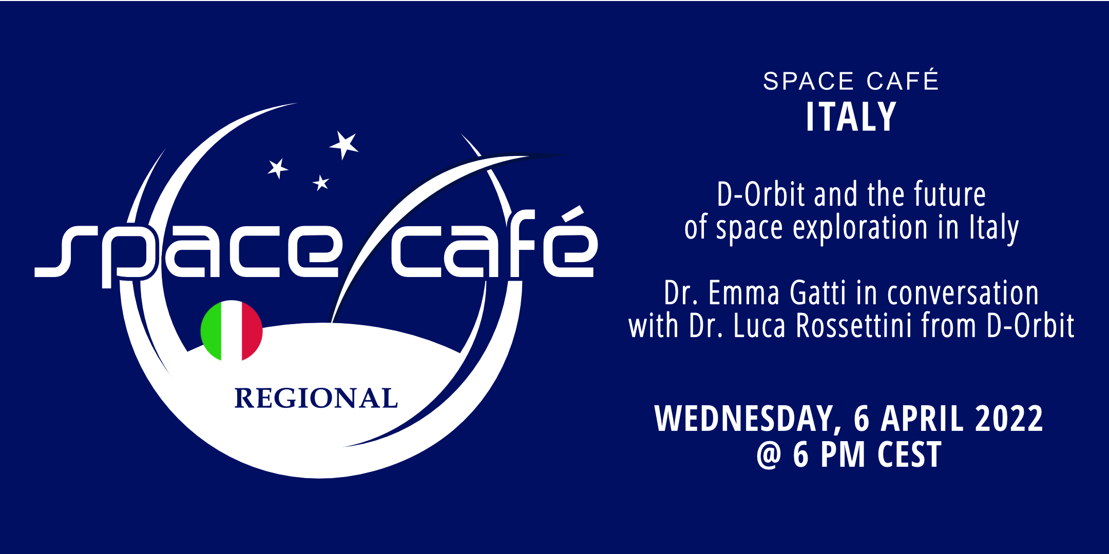 Register Today For Our Space Café Italy On 6 April 2022 - Vimarsana News