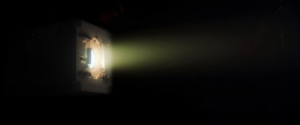 The NPT30-I2 iodine propulsion system firing. Credit ThrustMe