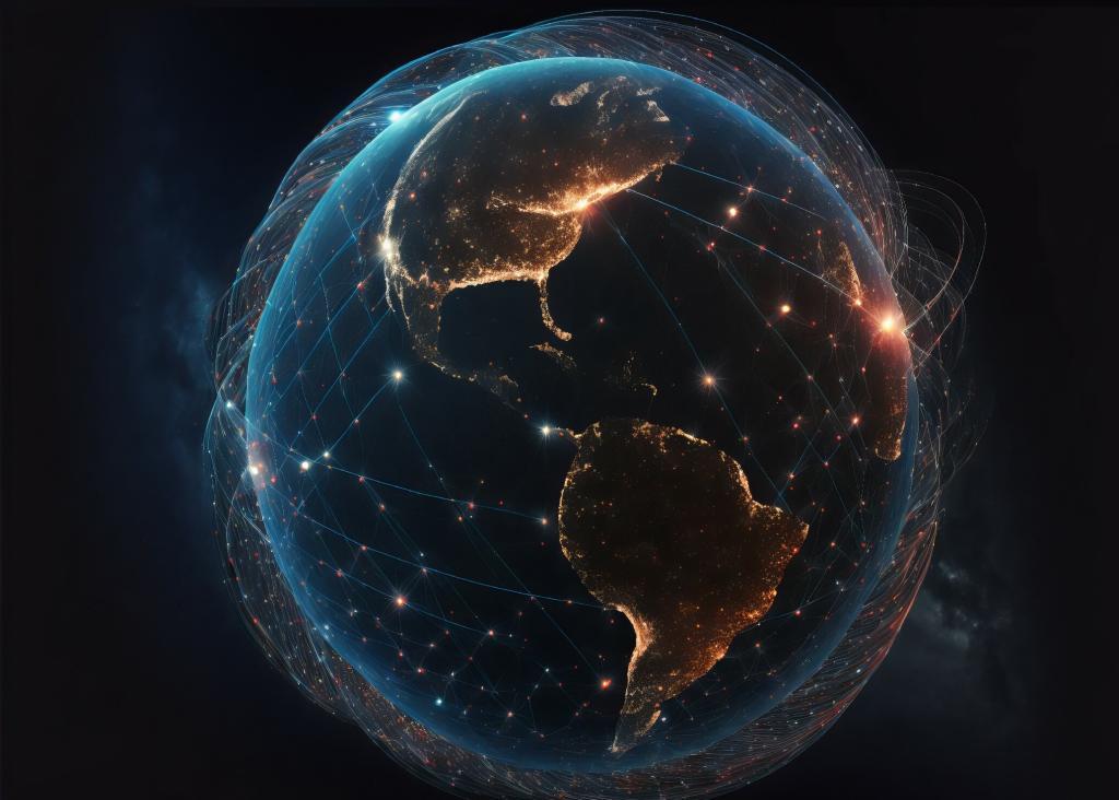 Global Internet Satellite Communication. Credit Starlink/Space Foundation