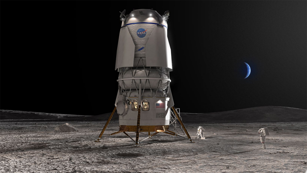 Blue Origin lander image. Credit Blue Origin