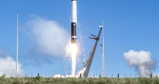 Electron lifts off from Launch Complex 1 for the 'rocket like a hurricane' launch for TROPICS constellation. Credit Rocket Lab