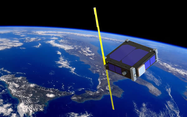 Early rendition of an Apogeo pico satellite. Credit Apogeo Space