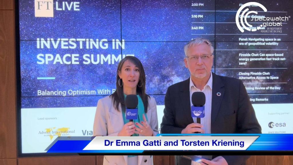 FT Live Investing in Space – Day 2 – Gatti/Kriening morning briefing