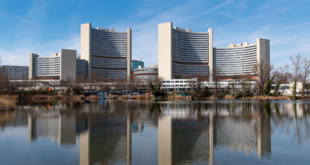 The United Nations International Center in Vienna, Austria, headquarters of the Office of Outer Space Activities (UNOOSA) and the Committee on Peaceful Uses of Outer Space (COPUOS). Credit UNOOSA