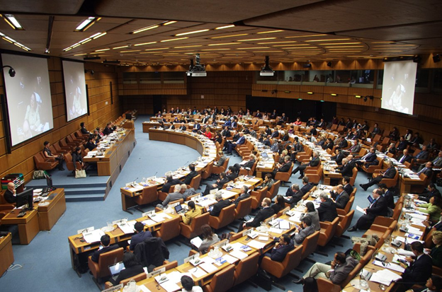 UNOOSA/COPUOS meeting hall, Vienna. Credit UNOOSA