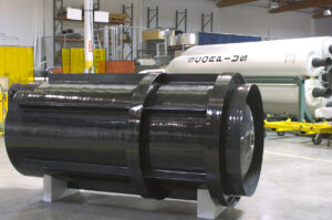 Composite tank next to rocket. Credit Scorpius Space