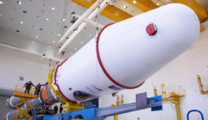Luna-25 lander which is expected to land on the southern lunar pole. Credit Russian Space Agency Rosmoscos