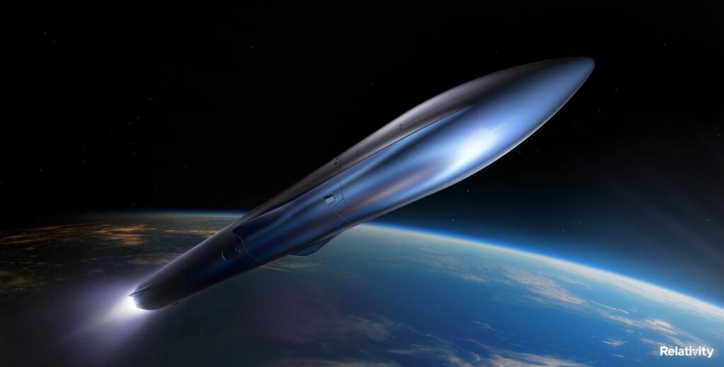 Artist's impression of Relativity Space Terran R rocket. Credit Relativity Space