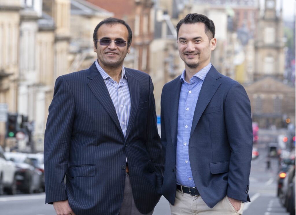 From left to right Yash Shah and Charles Altuzarra founders of Metahelois. Credit Peter Devlin