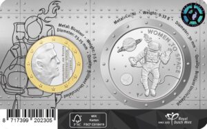Women to space coin final front. Credit Cosmic Girls