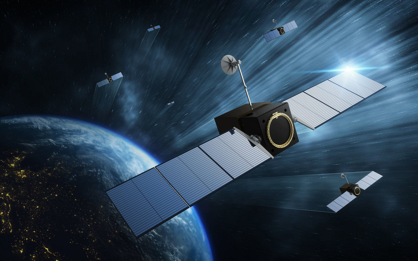 Artist rendering of Missile Track Custody satellite, which has completed CDR in four months. Credit Millennium Space Systems