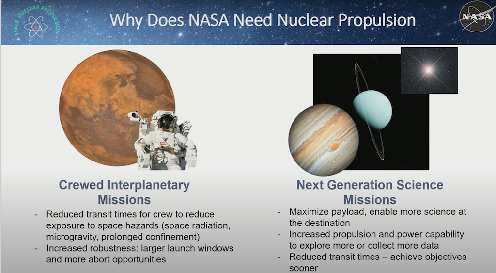 Nuclear Thermal Propulsion Systems, Glenn Research Center