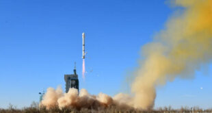 A Long March 2C rocket carrying MISRSAT-2 and two other satellites lifts off from Jiuquan Satellite Launch Center on Dec. 4, 2023. Credit Ourspace