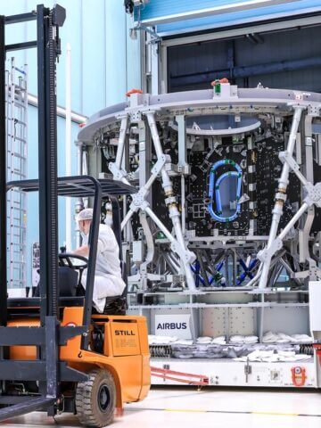 Orion Assembly at Airbus. Credit: ESA