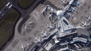 A BlackSky very high-resolution first light image captured over Sydney International Airport