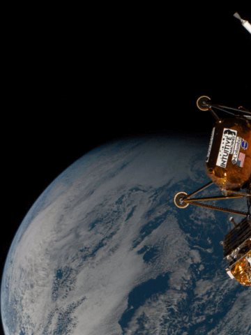 IM-2 Lunar Lander enroute the moon
