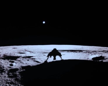 Blue Ghost on the moon