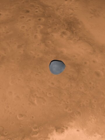 Hera Images Mar and its Moon Deimos on Flyby to Asteroid Dimorphos