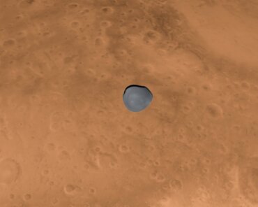 Hera Images Mar and its Moon Deimos on Flyby to Asteroid Dimorphos