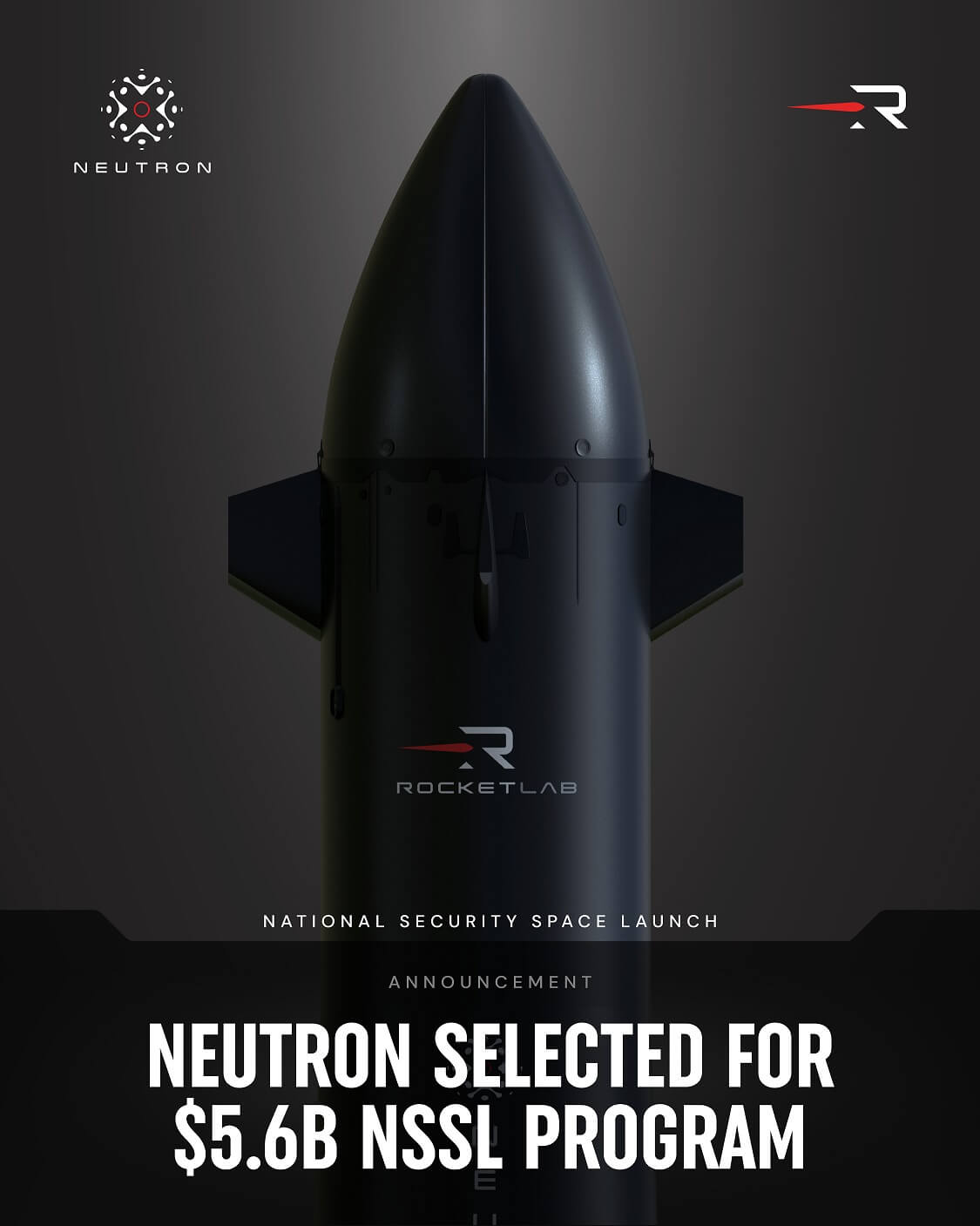Rocket Lab's Neutron Selected for USSF National Security Space Launch Program