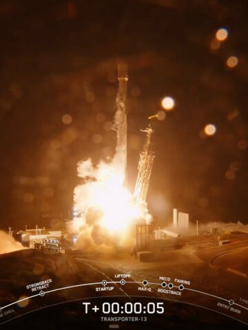 SpaceX Transporter 13 Mission Launches Multiple Payloads