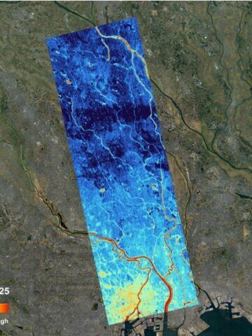 First light imagery over Tokyo at night from SkyBee-1,