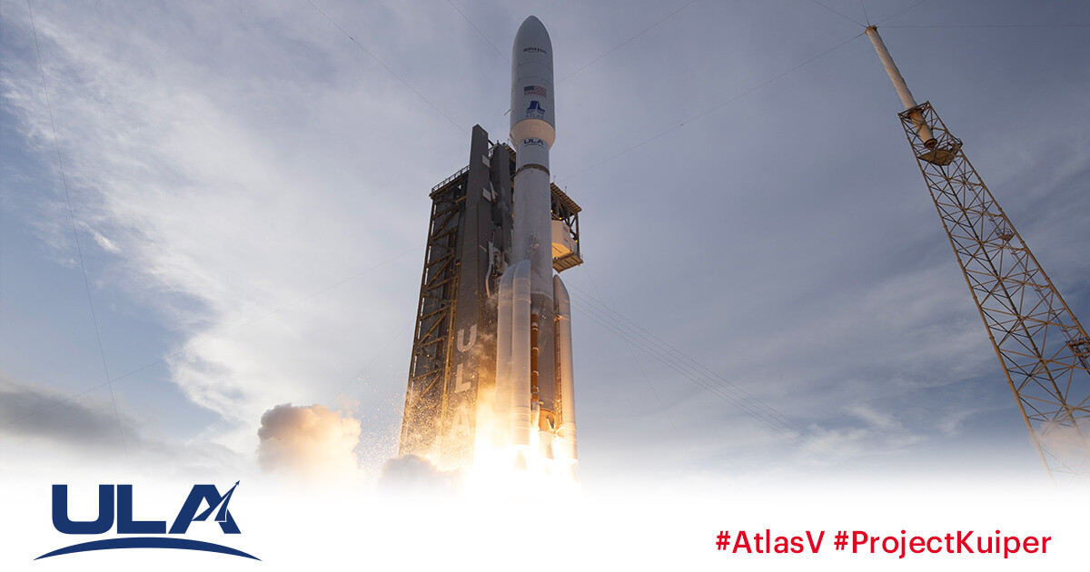 Amazon Launches First Batch of Project Kuiper Satellites Aboard Atlas V