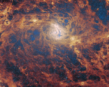 Webb Telescope Spots Indications of a Black Hole at Heart of Nearby M83 Galaxy