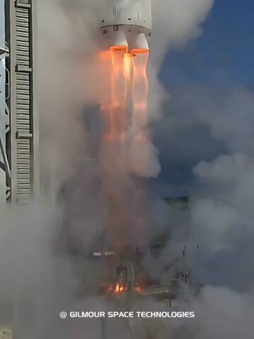 Gilmour Space Conducts First Launch Test of its Eris Rocket , TestFlight1