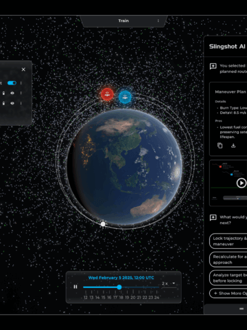 Slingshot Aerospace Wins Space Force Contract for Space Warfare AI-Driven Training Environment