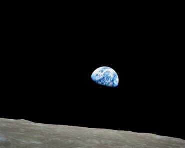 Earthrise, taken during the Apollo 8 Mission