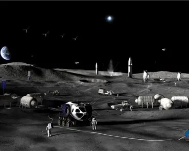 Artist’s concept of Phase 3 of NASA’s Moon Base, Credit: NASA