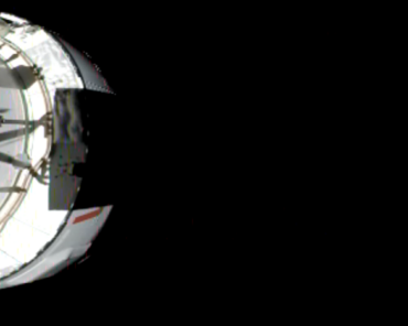 View of Orion and Earth, after the Translunar Injection Burn, Image Screenshot NASA Live Stream