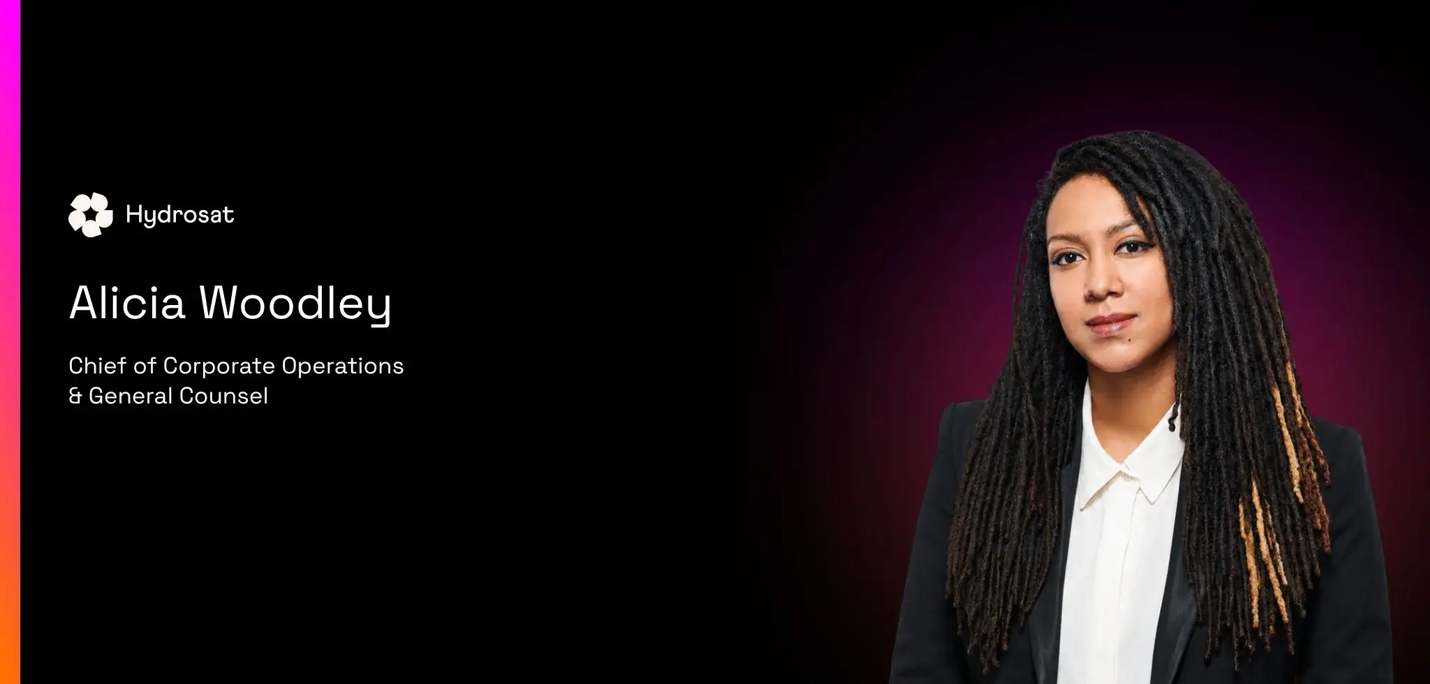 Hydrosat Appoints Former Axiom Space Executive, Alicia Woodley, as Chief of Corporate Operations and General Counsel