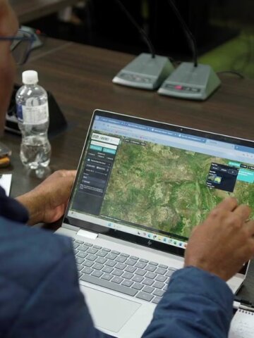 Using the Digital Twin platform. Credit. Digital Earth Africa