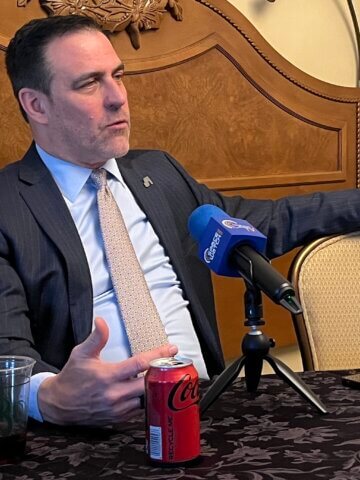 Marshall Smith during the Space Cafe Radio recording