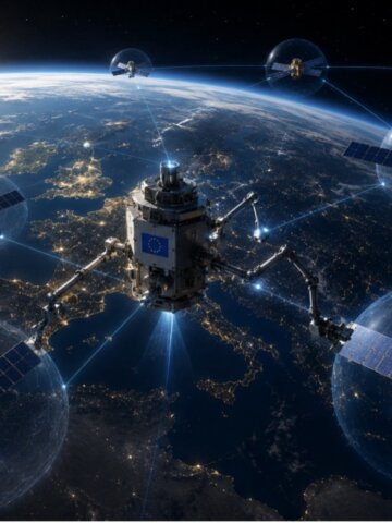 The European Commission's ISOS4I mission, i.e. the In-Space Operations and Services for Infrastructure, has been formally launched 2025 as Europe's flagship initiative to build autonomous, in-orbit servicing capabilities. Image AI generated