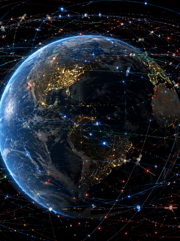 Earth's orbital environment is becoming increasingly crowded as commercial, scientific, and military constellations compete for access to finite orbital resources. Illustration: AI-generated.