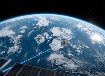Astrolight and ATMOS Space Cargo Target First In-Flight Re-entry Capsule-to-Satellite Laser Communication Link
