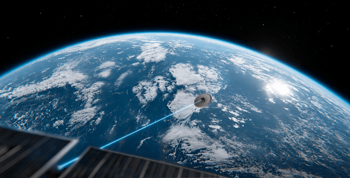 Astrolight and ATMOS Space Cargo Target First In-Flight Re-entry Capsule-to-Satellite Laser Communication Link
