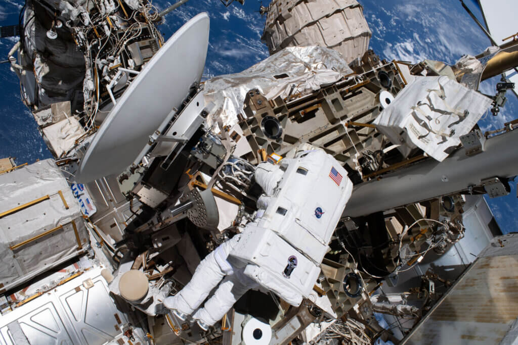 Adenot and Menon Complete Second Spacewalk to Restore ISS Communications Antenna