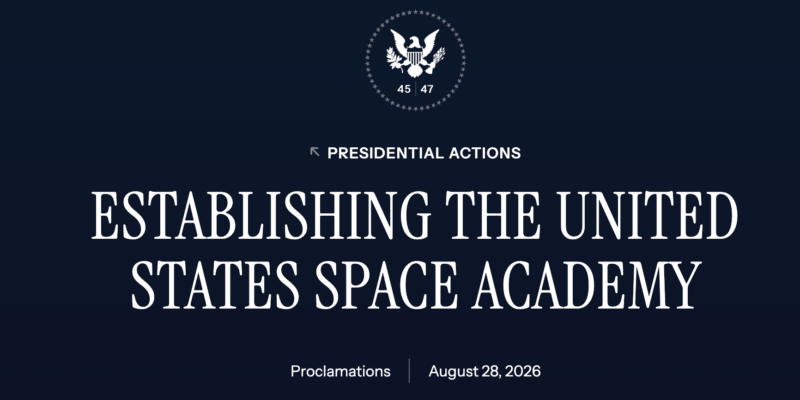 #SpaceWatchGL Opinion – Washington Is Building a Space Academy. Eight Weeks Ago, Europe Liquidated One.