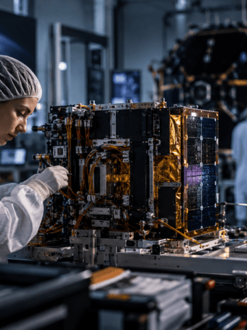 Europe and NATO's space ambitions ultimately depend on the industrial base beneath them – from skilled workers and component suppliers to production capacity and resilient supply chains. Credit: SpaceWatch.Global/AI