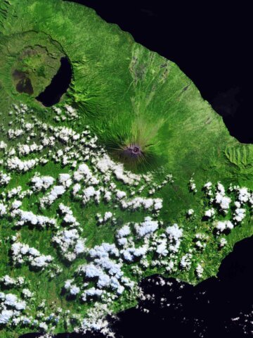 Sentinel-2 Image of Bali, Indonesia. Credit: contains modified Copernicus Sentinel data (2018), processed by ESA